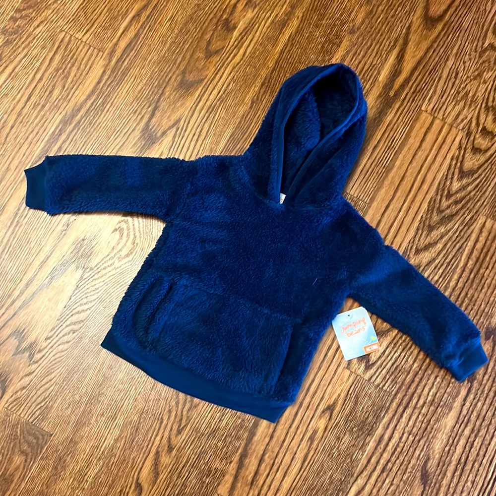 Infant boys Sherpa hoodie sweatshirt
